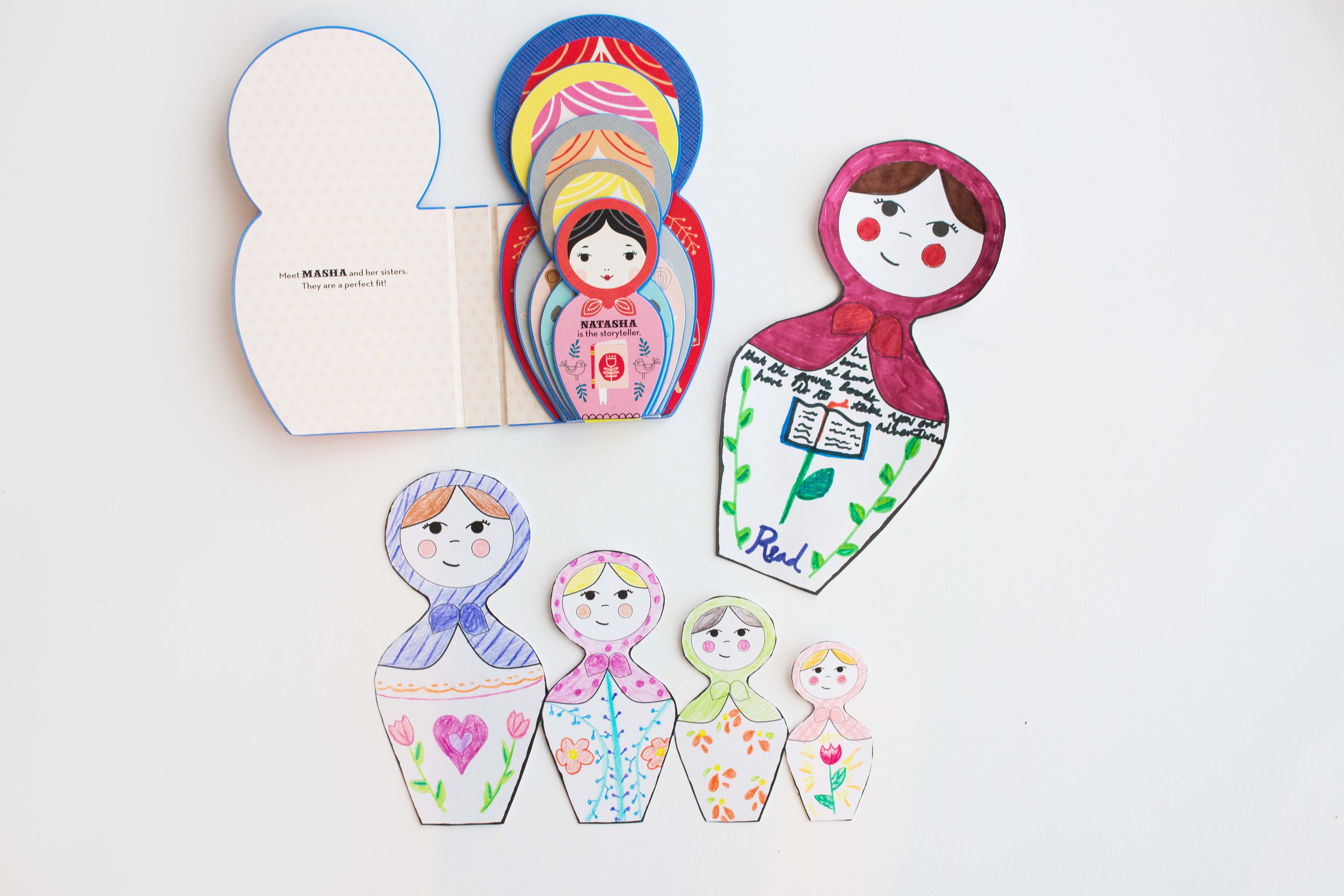 "Masha and Her Sisters" with DIY Russian Doll Craft & Printables · Book