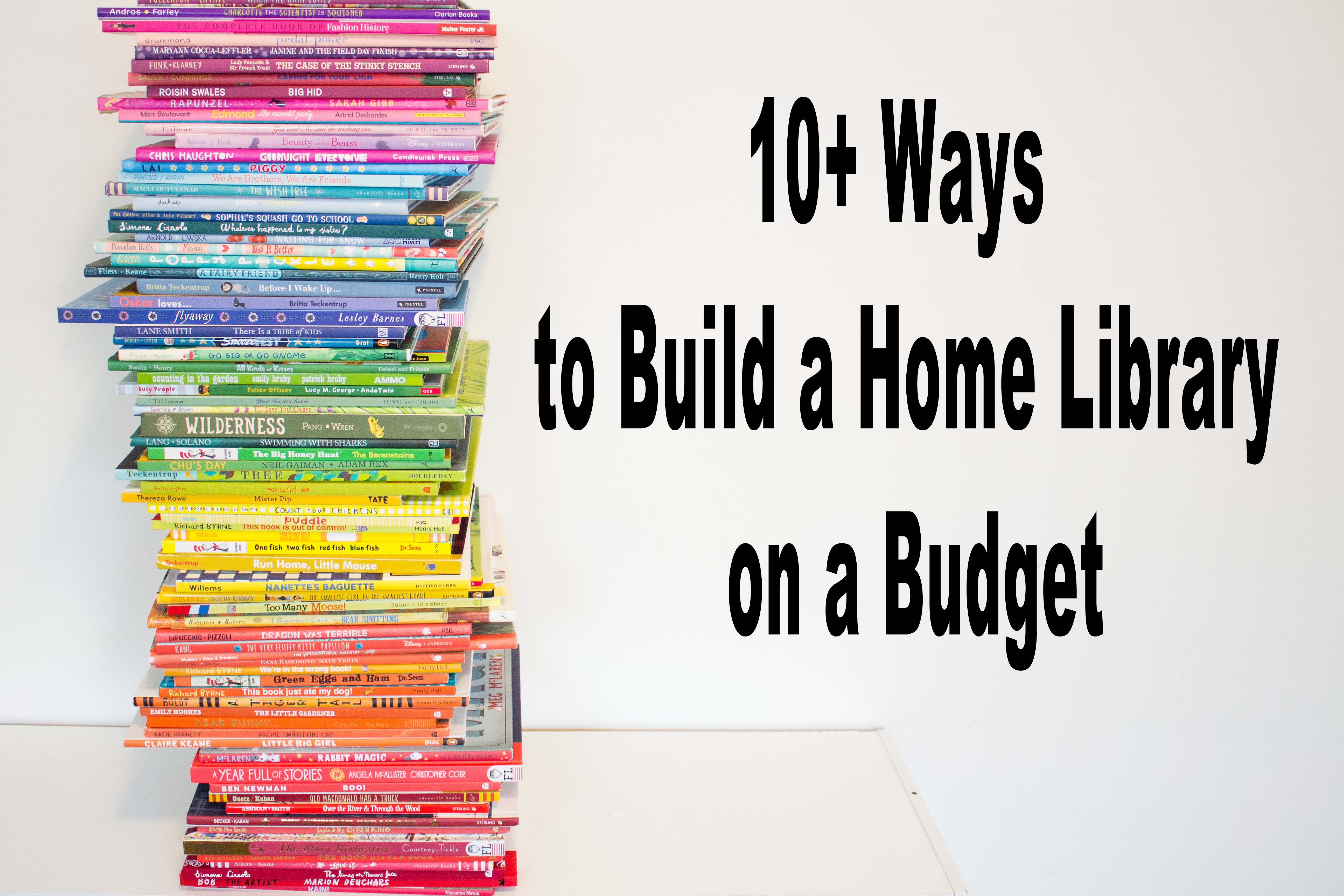 how to build a home library on a budget · Book Nerd Mommy